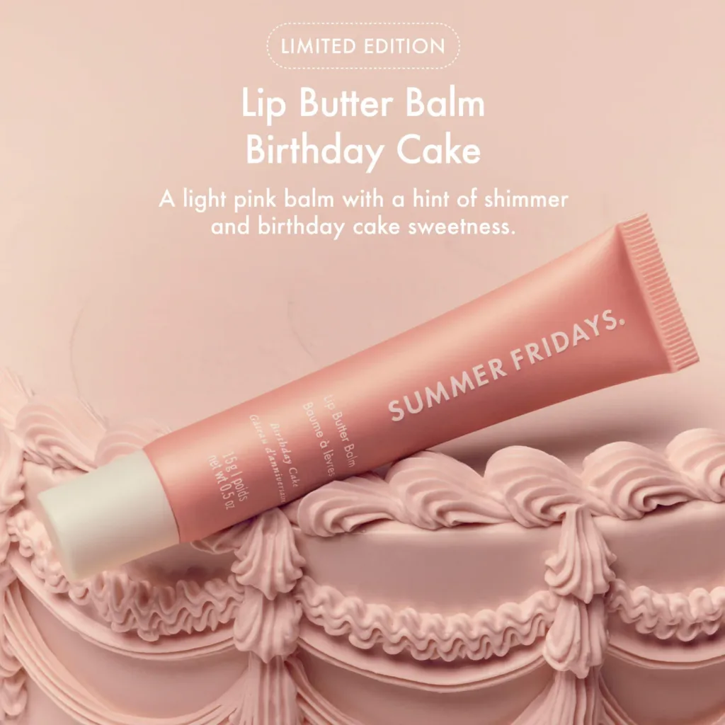 Summer Fridays Sweet Pink Duo with Birthday Cake + Strawberry Soft Serve Lip Butter Balm