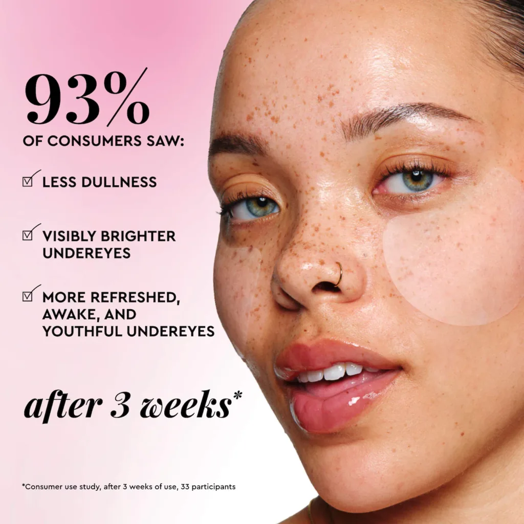 Glow Recipe Vitamin C Brightening Korean Guava Toner Pads for Undereye & Cheeks