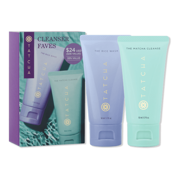 TATCHA  Cleanser Favorites: Rice Wash & Matcha Cleanser Value Set
