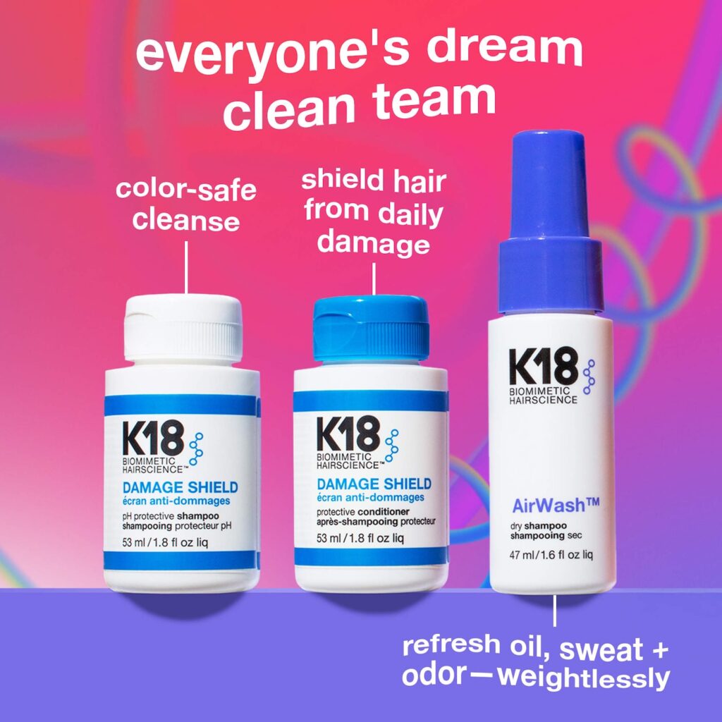 مجموعة هدايا الشعر المصغرة K18 Biomimetic Hairscience Clean Streak