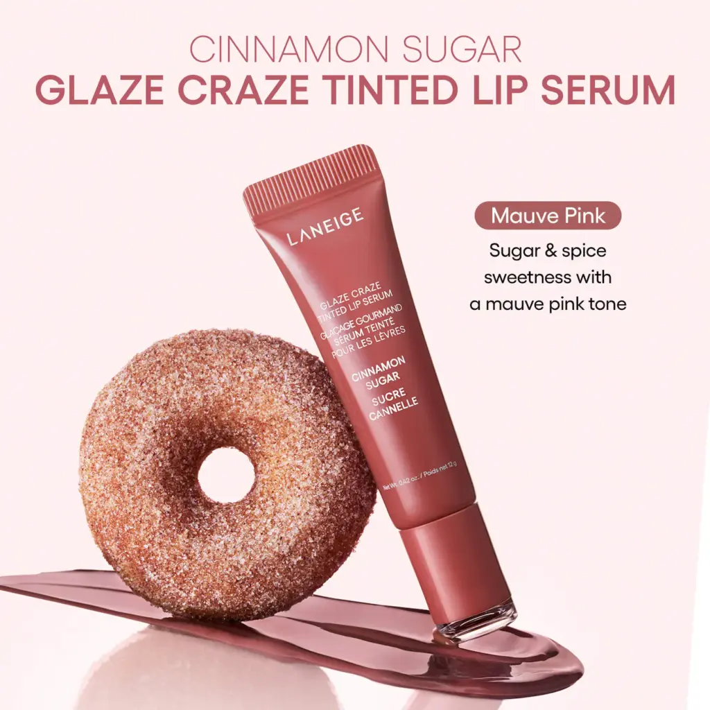 LANEIGE Glaze Craze Donut Delight Hydrating Tinted Lip Serum Duo
