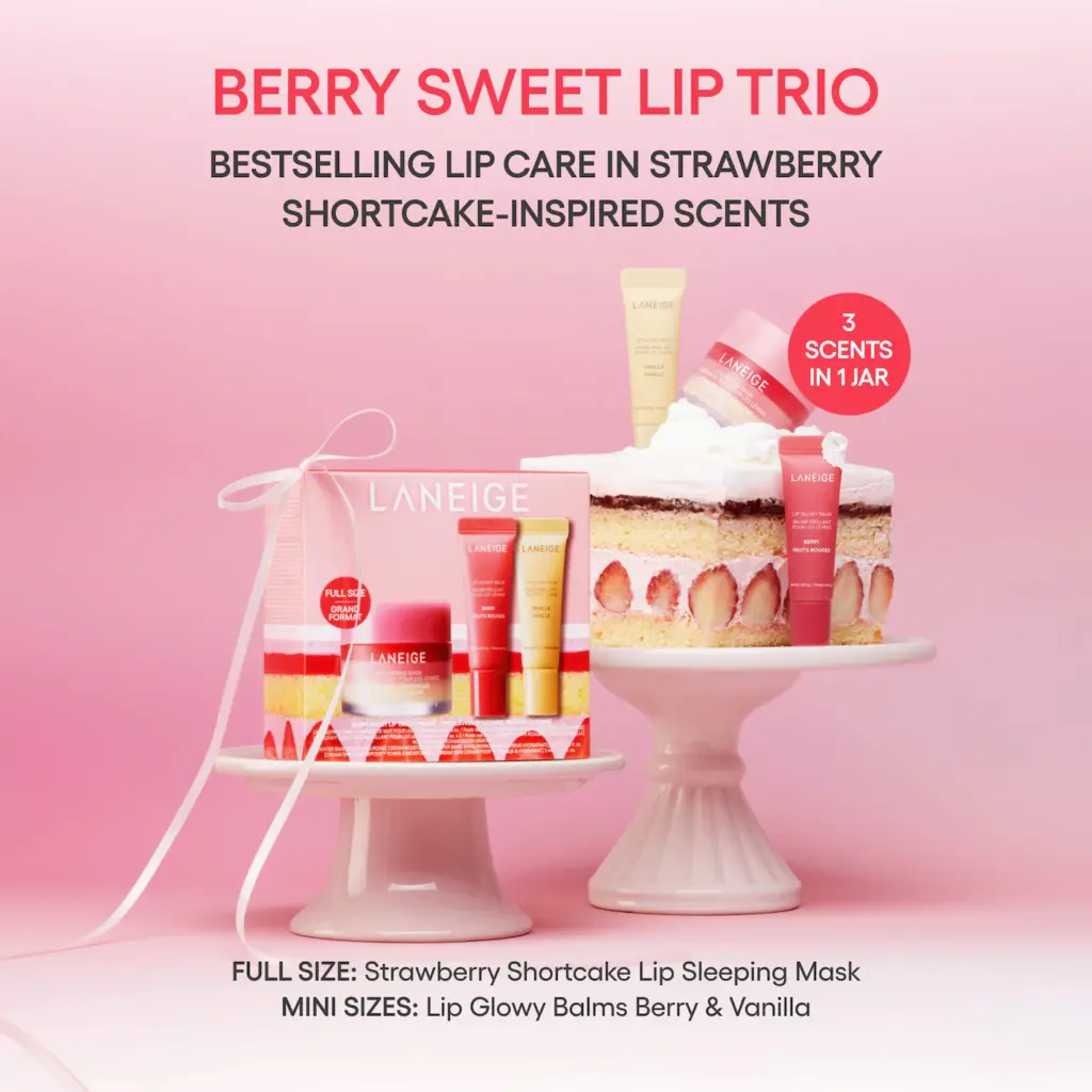 LANEIGE Berry Sweet Lip Treatment Minis Trio Set