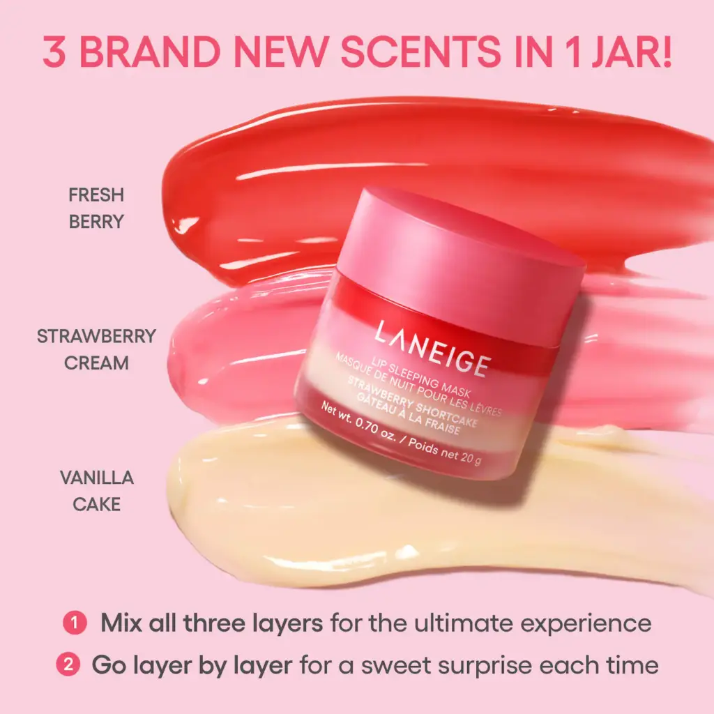 LANEIGE Berry Sweet Lip Treatment Minis Trio Set