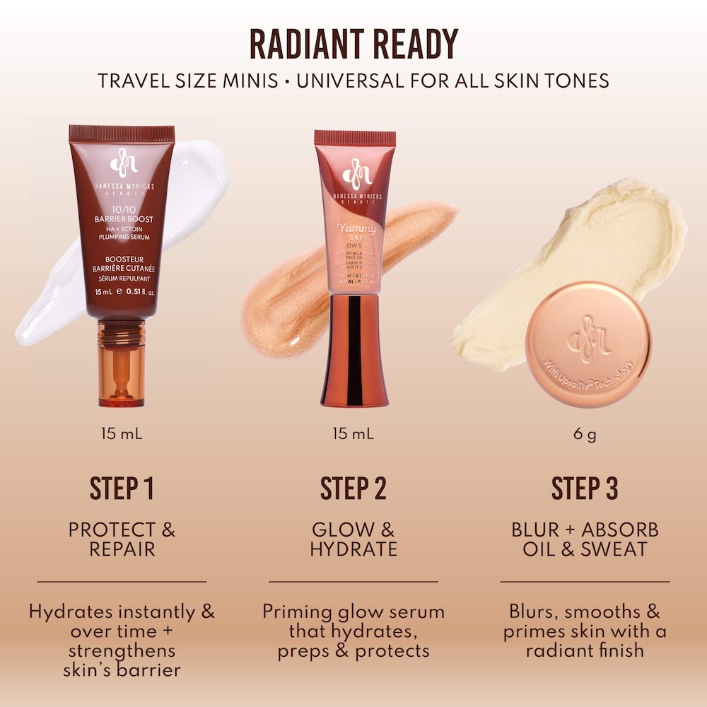 Danessa Myricks Beauty Mini Yummy Skin Glow Finish Skin Prep Essential Kit