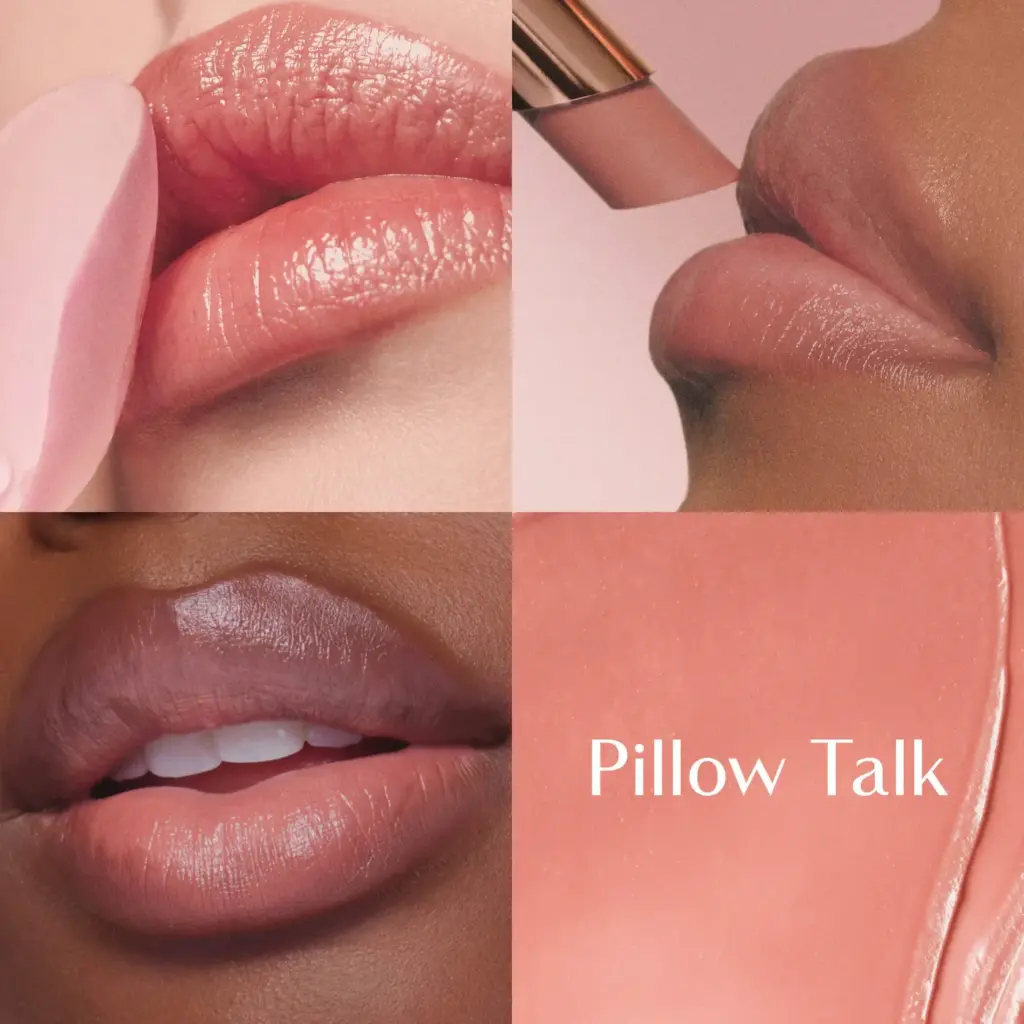 بلسم أحمر الخدود طويل الأمد من شارلوت تيلبري، لون شفاه شفاف، بتركيبة Pillow Talk
