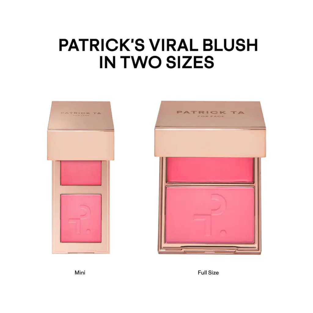PATRICK TA Mini Must-Have Major Headlines Double-Take Crème & Powder Blush Duo Set