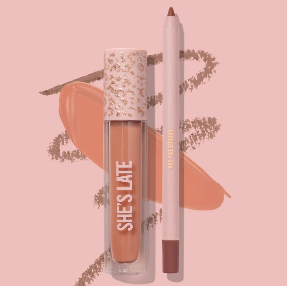 Beauty Creations She’s Late Lip Duo Set (Lipstick & Lip liner pencil)