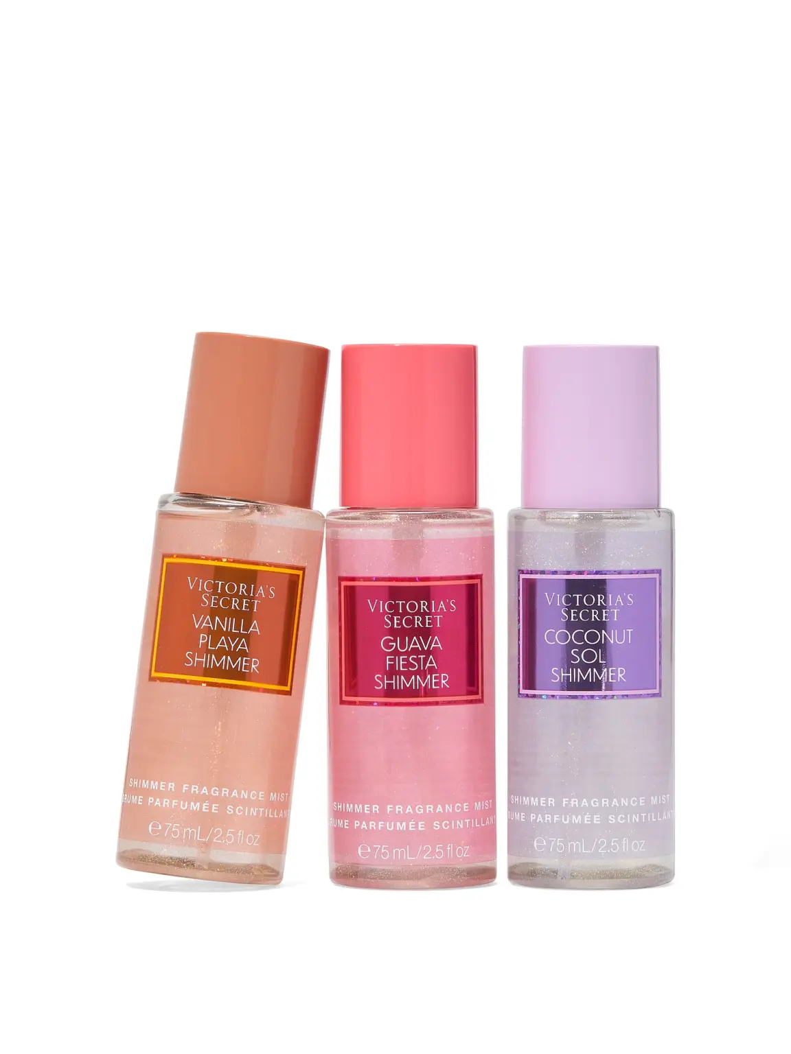 Victoria Secret Body Fragrance 3-Piece Getaway Shimmer Gift Set ft. Exclusive Summer Scents