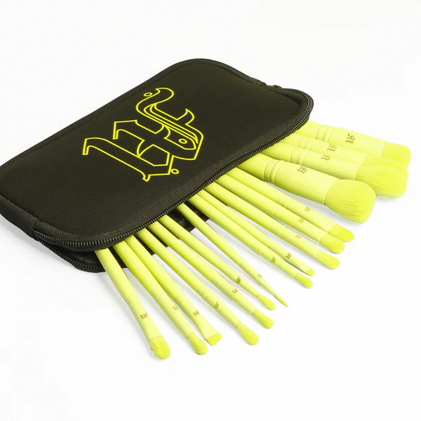 Made by Mitchell 16 Piece Makeup Brush Set & Brush Pouch