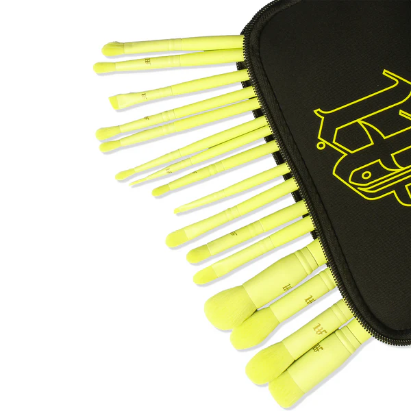 Made by Mitchell 16 Piece Makeup Brush Set & Brush Pouch
