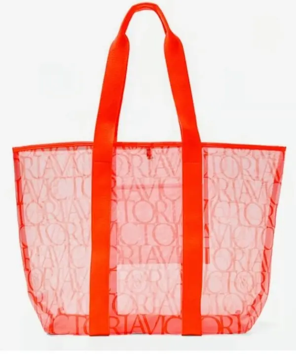VICTORIA’S SECRET Mesh Large Beach Tote Orange