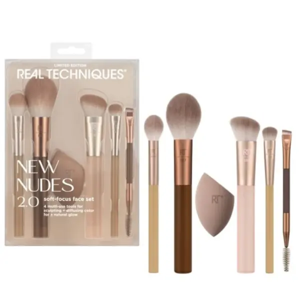 Real Techniques NEW NUDE Soft-Focus Face Set