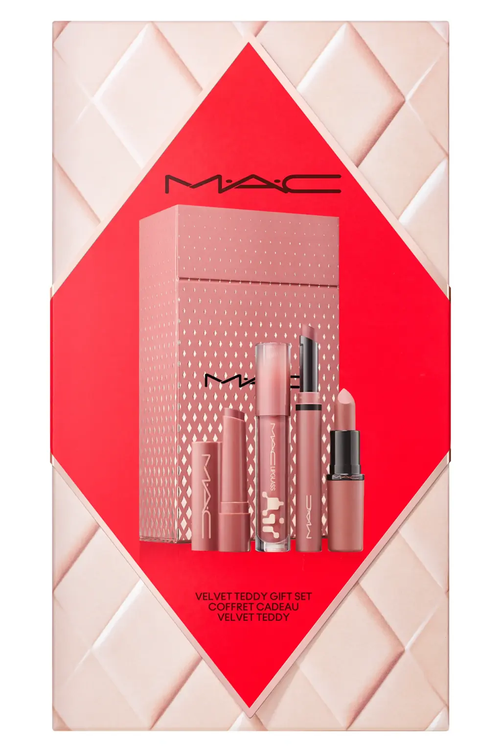 MAC Cosmetics Totally Teddy Lipstick + Lip Gloss Gift Set