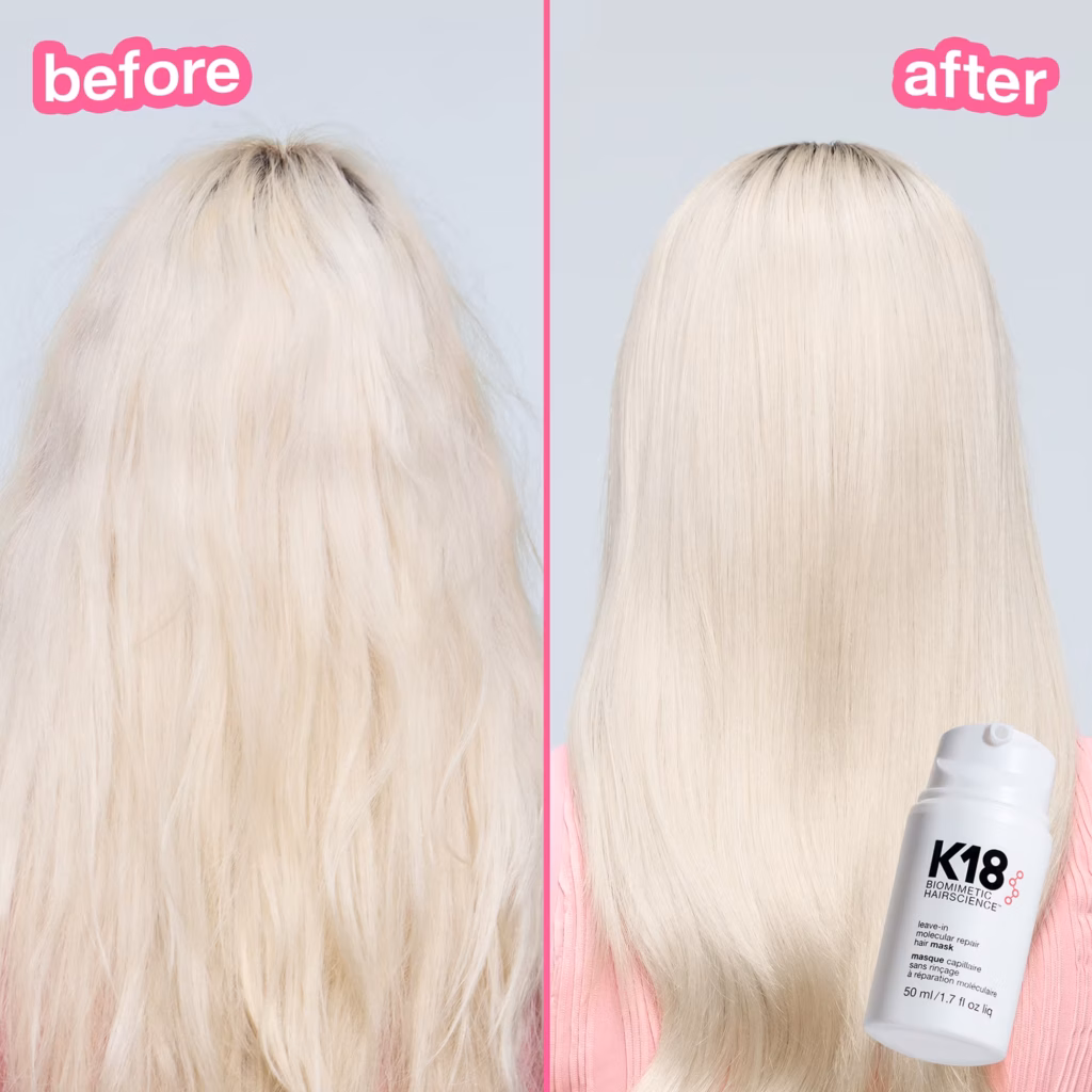 مجموعة K18 Biomimetic Hairscience لتصفيف الشعر المنزلي
