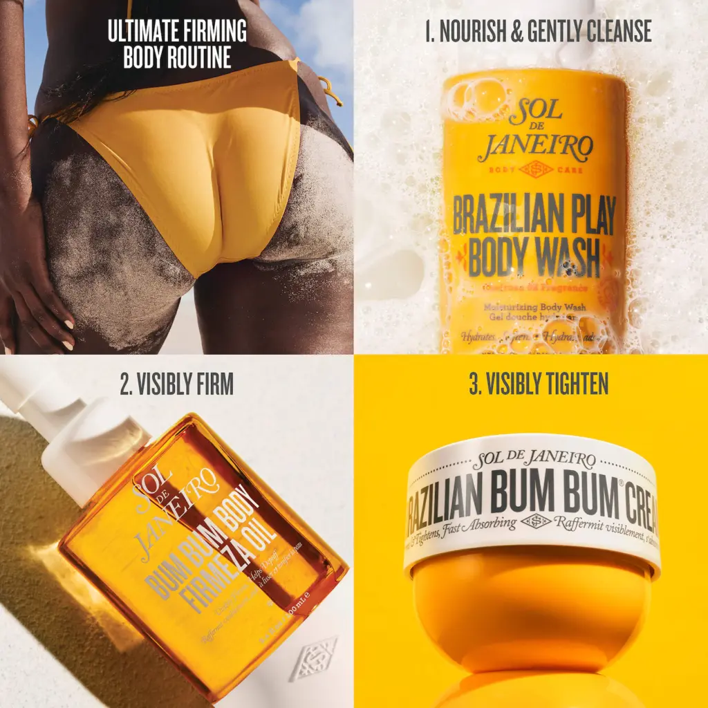 Sol de Janeiro Brazilian Bum Bum Visibly Firming Refillable Body Cream with Caffeine-Rich Guaranà