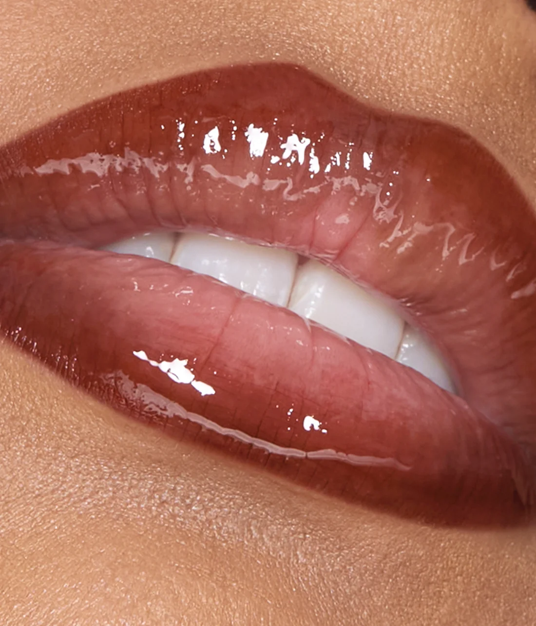 HUDA BEAUTY Make Out Sesh Lip Stain and Lip Gloss Duo PEACHY NUDES