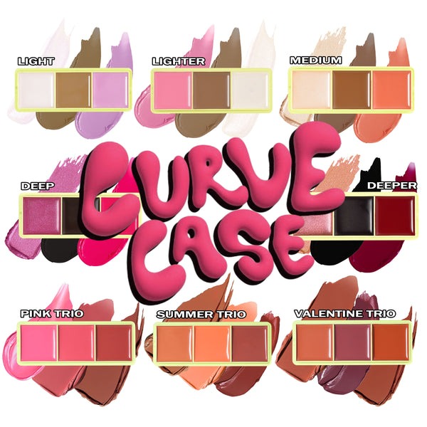 Made by Mitchell Mini Curve Case Cream Blusher, Bronzer & Highlighter Paletter Palette