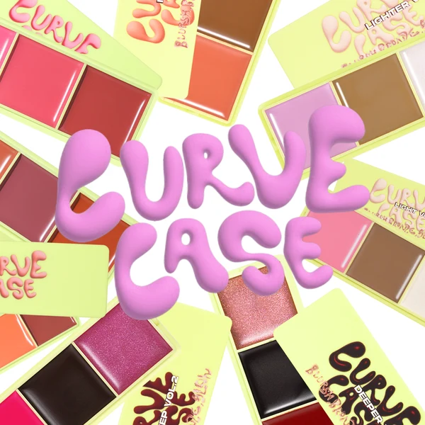 Made by Mitchell Mini Curve Case Cream Blusher, Bronzer & Highlighter Paletter Palette