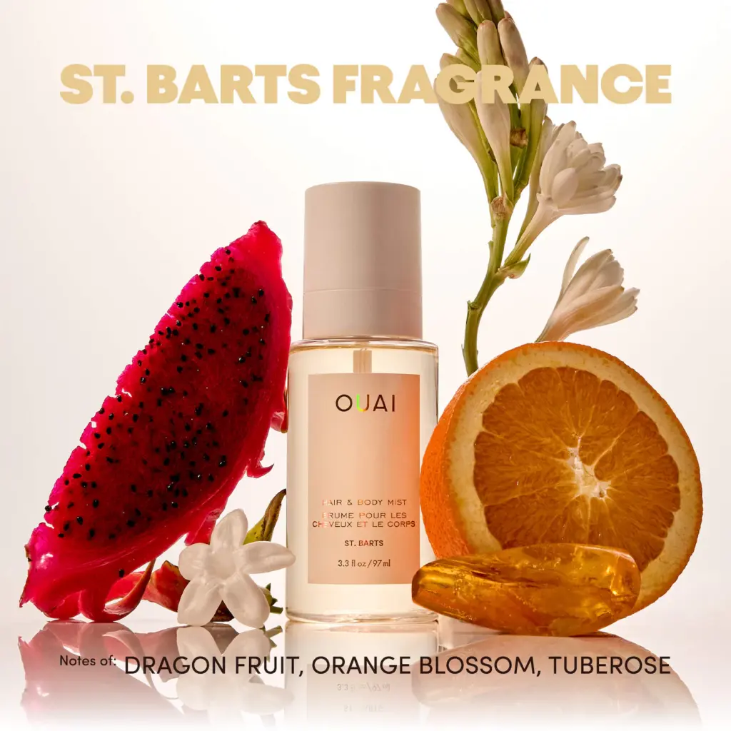 OUAI St. Barts Hair and Body Mist with Dragon Fruit + Orange Blossom