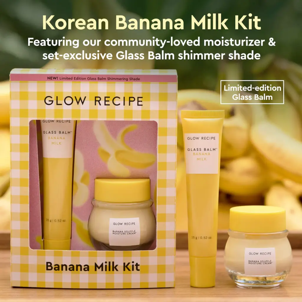 Glow Recipe Banana Moisturizing Cream & Shimmer Lip Treatment Duo