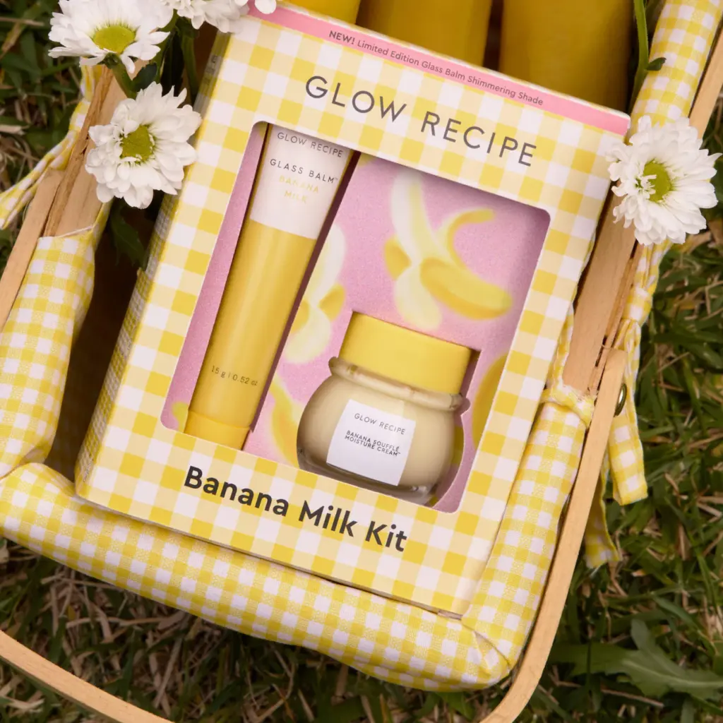 Glow Recipe Banana Moisturizing Cream & Shimmer Lip Treatment Duo