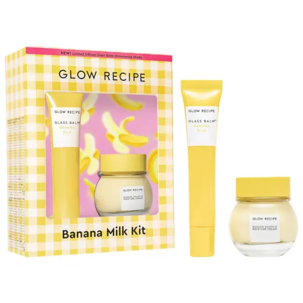 Glow Recipe Banana Moisturizing Cream & Shimmer Lip Treatment Duo