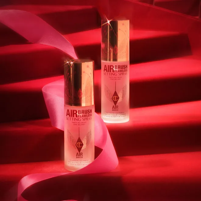 مجموعة بخاخ تثبيت المكياج "إيربرش فلوليس" (Airbrush Flawless) بحجم مصغر من شارلوت تيلبوري