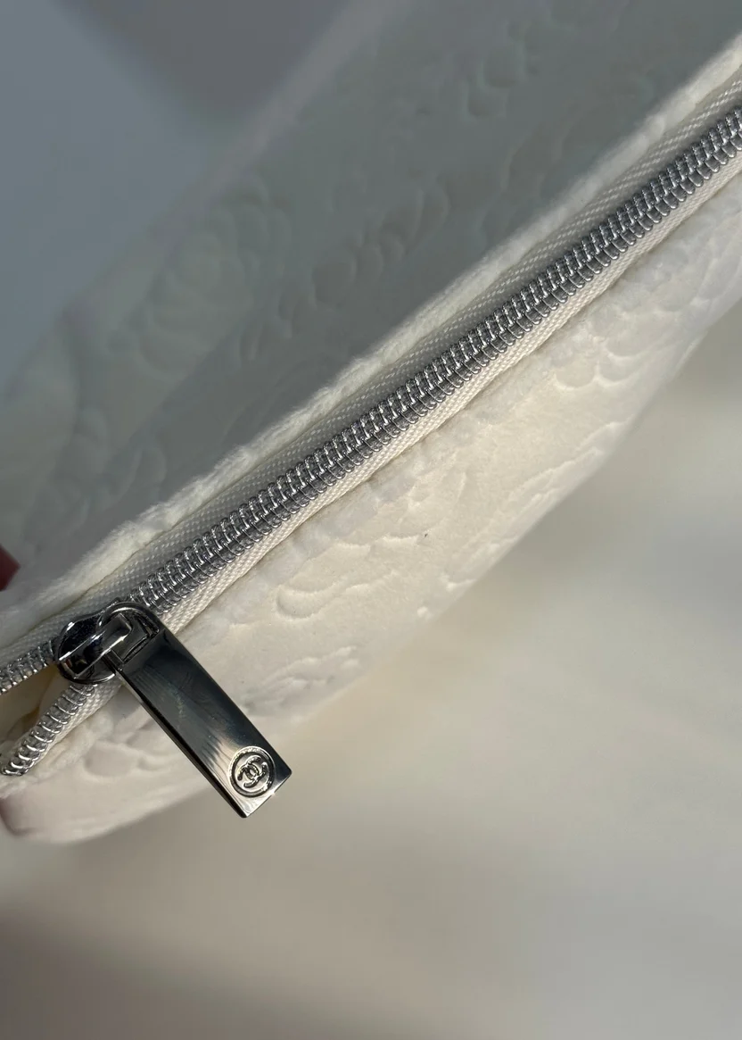 Chanel Beauty White Camellia Pouch