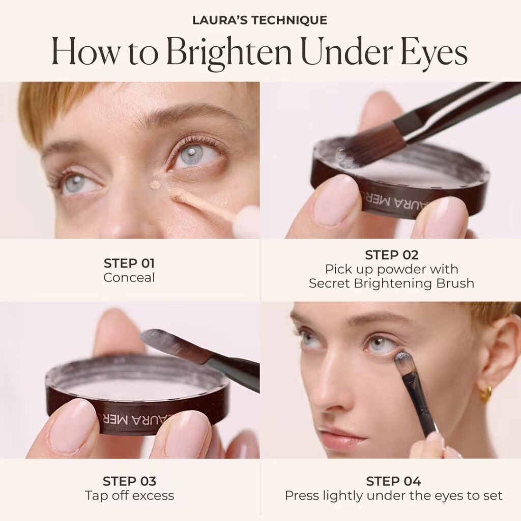 Laura Mercier Awaken Your Eyes Secret Brightening Powder & Brush Gift Set