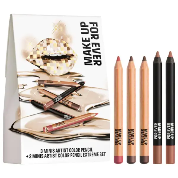 MAKE UP FOR EVER  Mini Artist Color Pencil Original & Extreme Long-lasting Lip Liner Set
