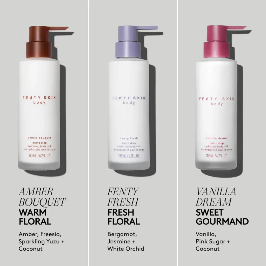 Fenty Beauty by Rihanna Mini Milks Hydrating Body Milk Travel Pouch Trio