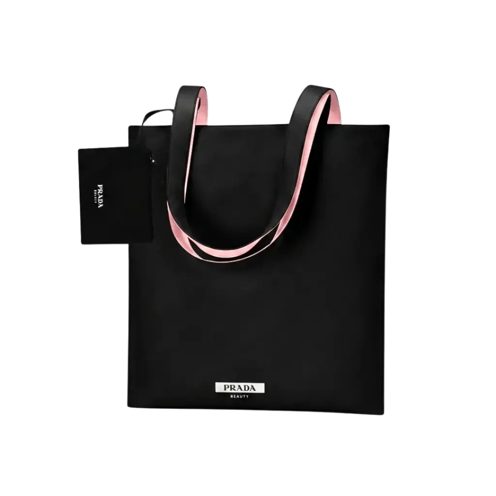 Prada Beauty Reversible Tote Bag – Black & Pink