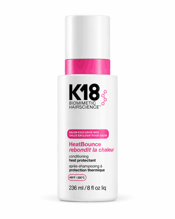 K18 بايوميمتيك هير ساينس – بلسم HeatBounce™ يُترك على الشعر للحماية من الحرارة.