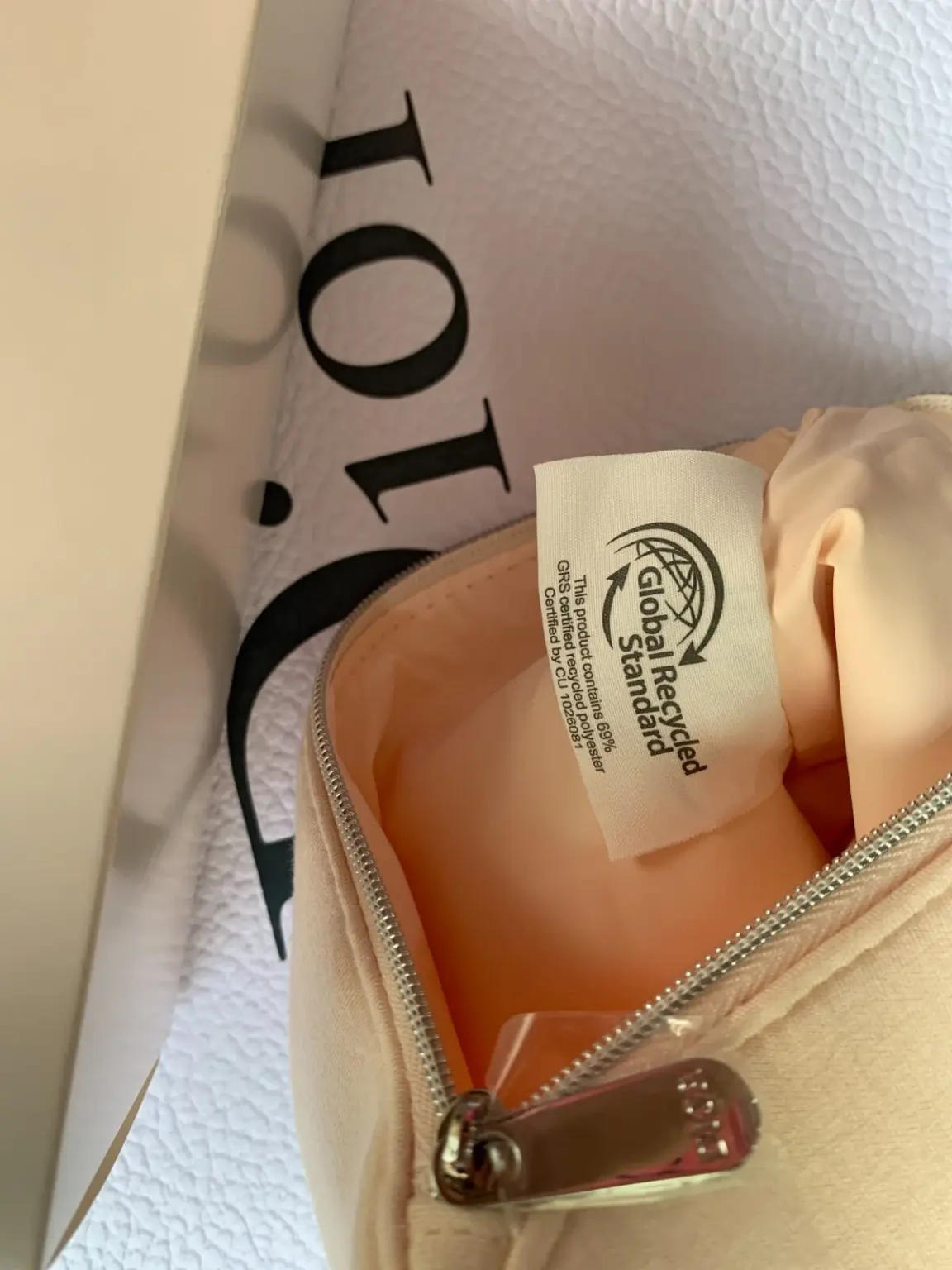 Dior CD Makeup Bag Light Brush Beige