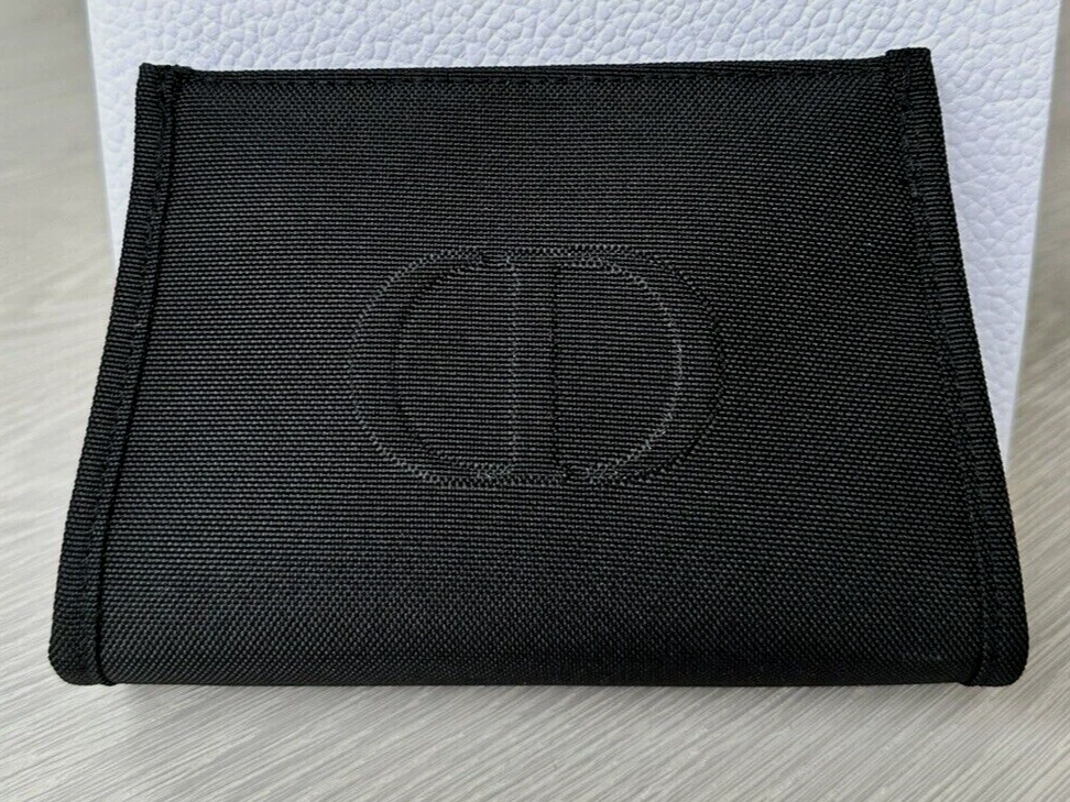Dior Black CD LOGO Cosmetic Bag, Pouch
