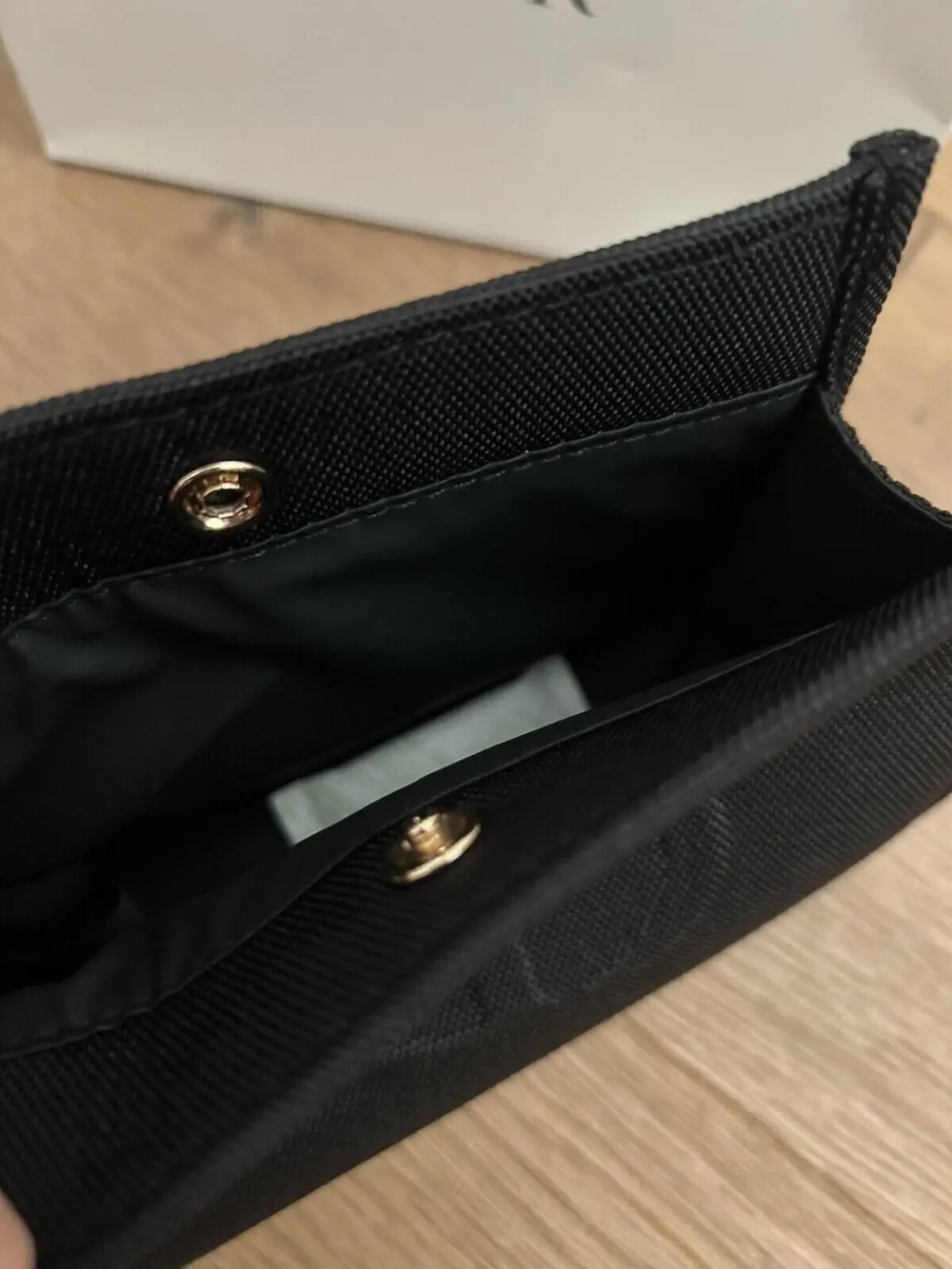 Dior Black CD LOGO Cosmetic Bag, Pouch