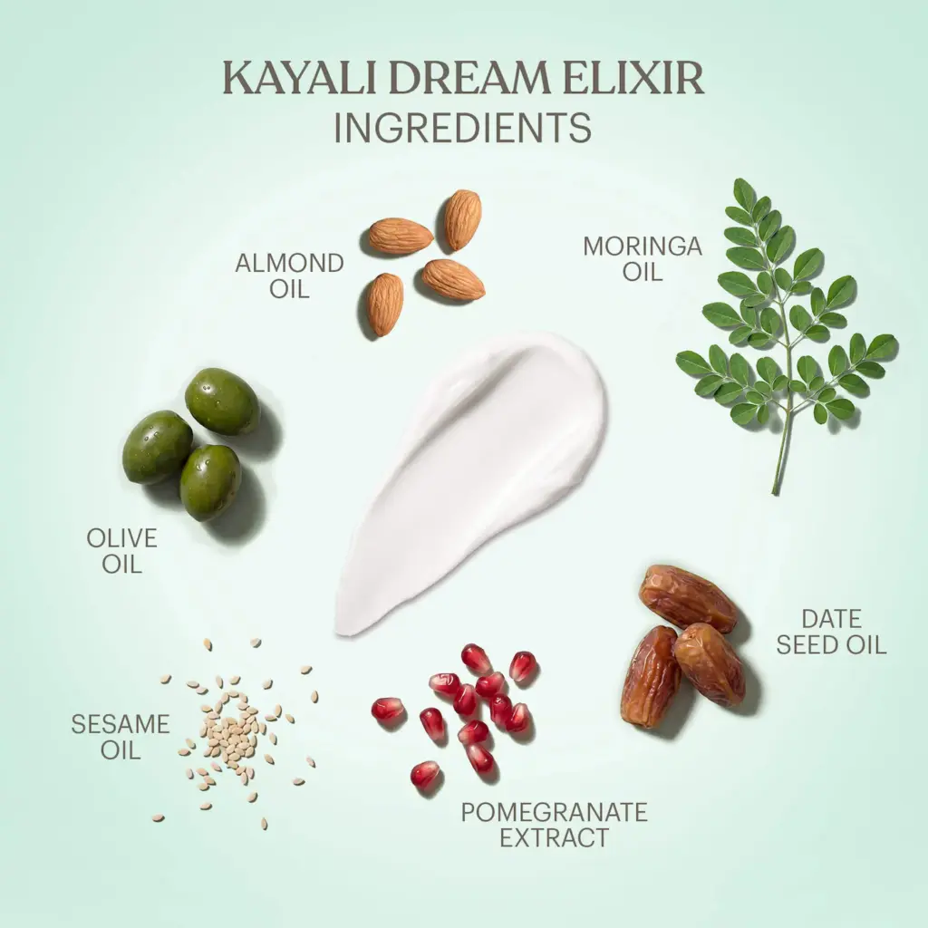 KAYALI Yum Pistachio Gelato | 33 Silk Soufflé Body Cream with Hyaluronic Acid + KAYALI Dream Elixir