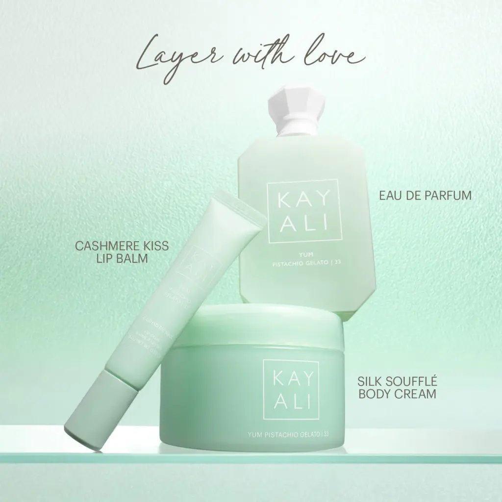 KAYALI Yum Pistachio Gelato | 33 Silk Soufflé Body Cream with Hyaluronic Acid + KAYALI Dream Elixir