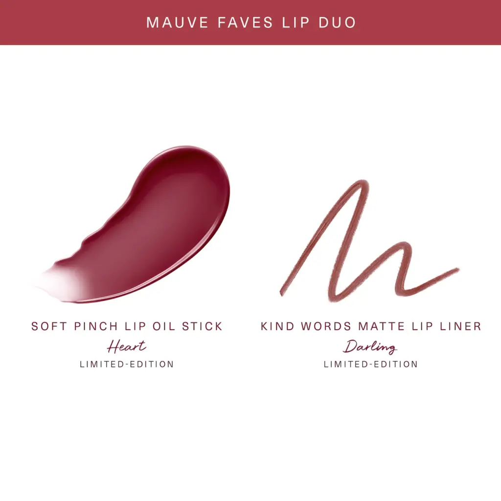 Rare Beauty by Selena Gomez Mauve Faves Lip Duo Makeup Gift Set