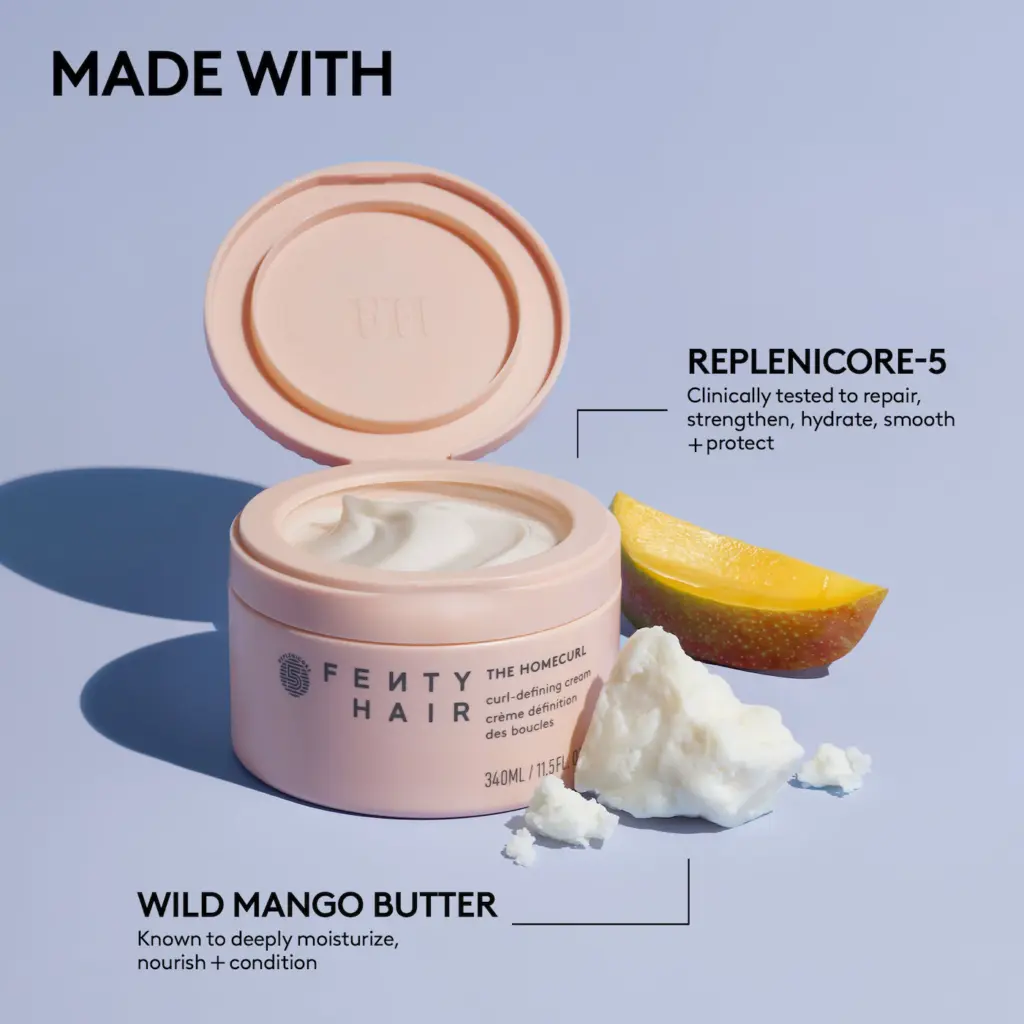 Fenty Beauty by Rihanna The Bounce Besties 2-Piece Mini Leave-In Conditioner Spray + Full Size Curl-Defining Cream Hair Gift Set