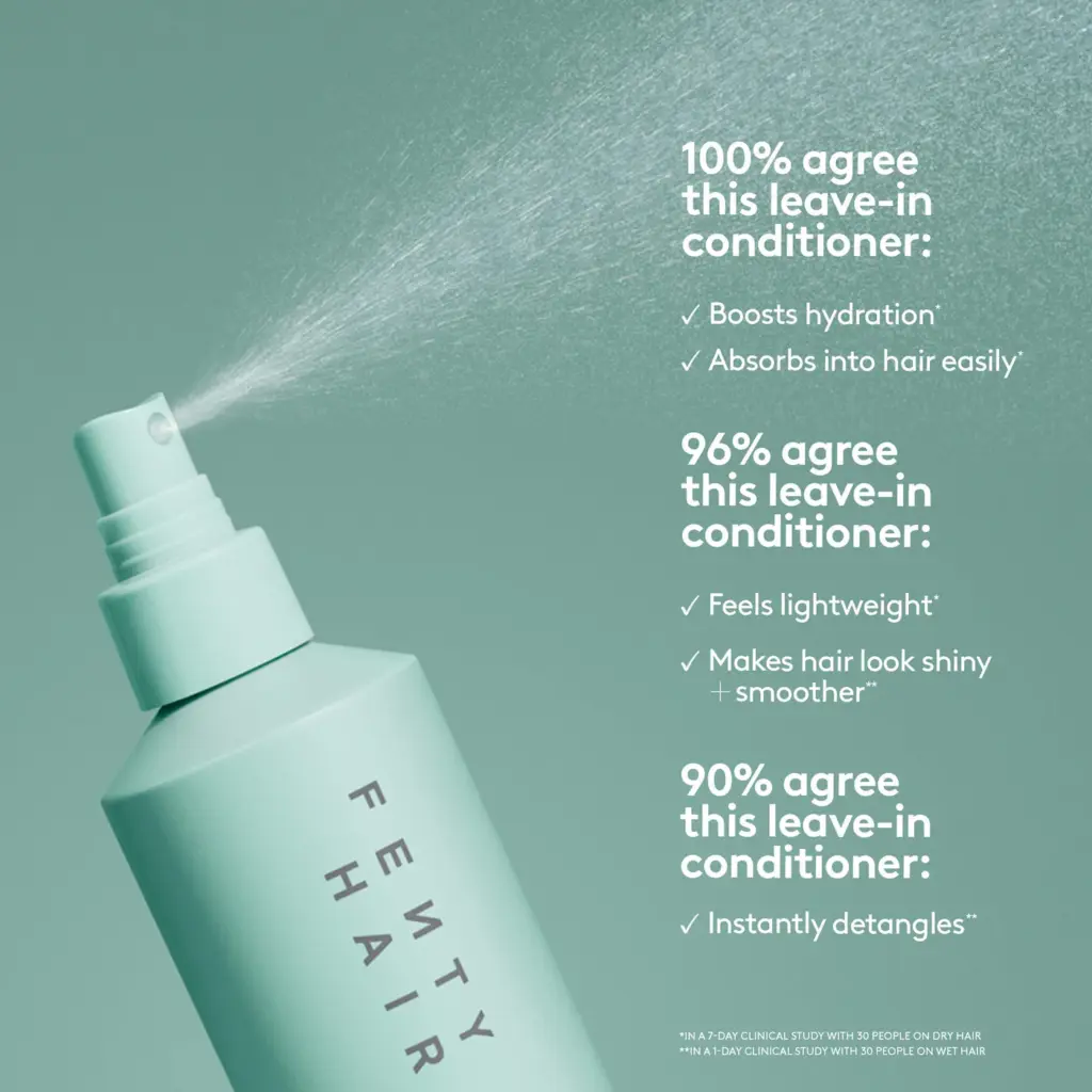 Fenty Beauty by Rihanna The Bounce Besties 2-Piece Mini Leave-In Conditioner Spray + Full Size Curl-Defining Cream Hair Gift Set